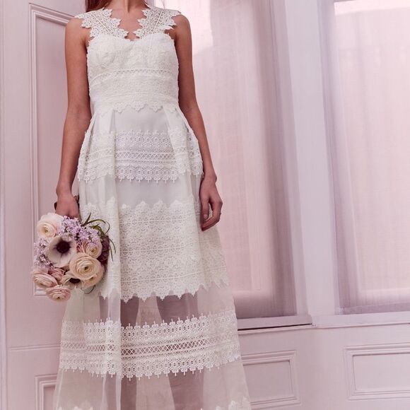 NEW Ted Baker London Mornia White Wedding Dress 2 - Picture 3 of 16